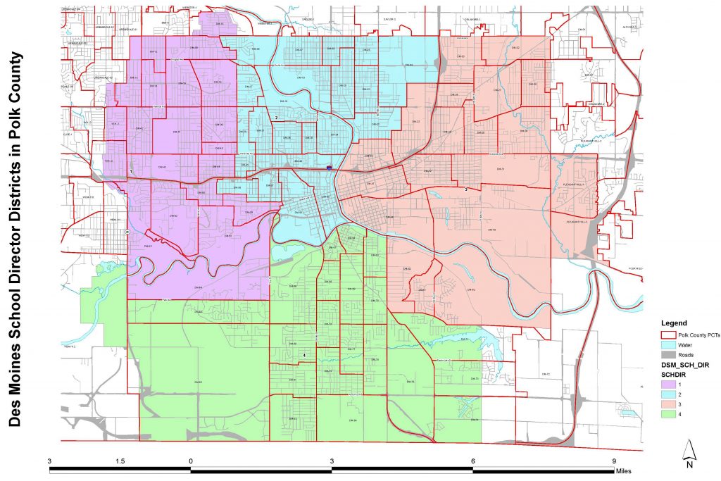 School Board district map