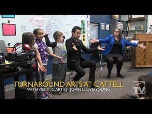 John Lloyd Young Visits Cattell – DMPS-TV News thumbnail