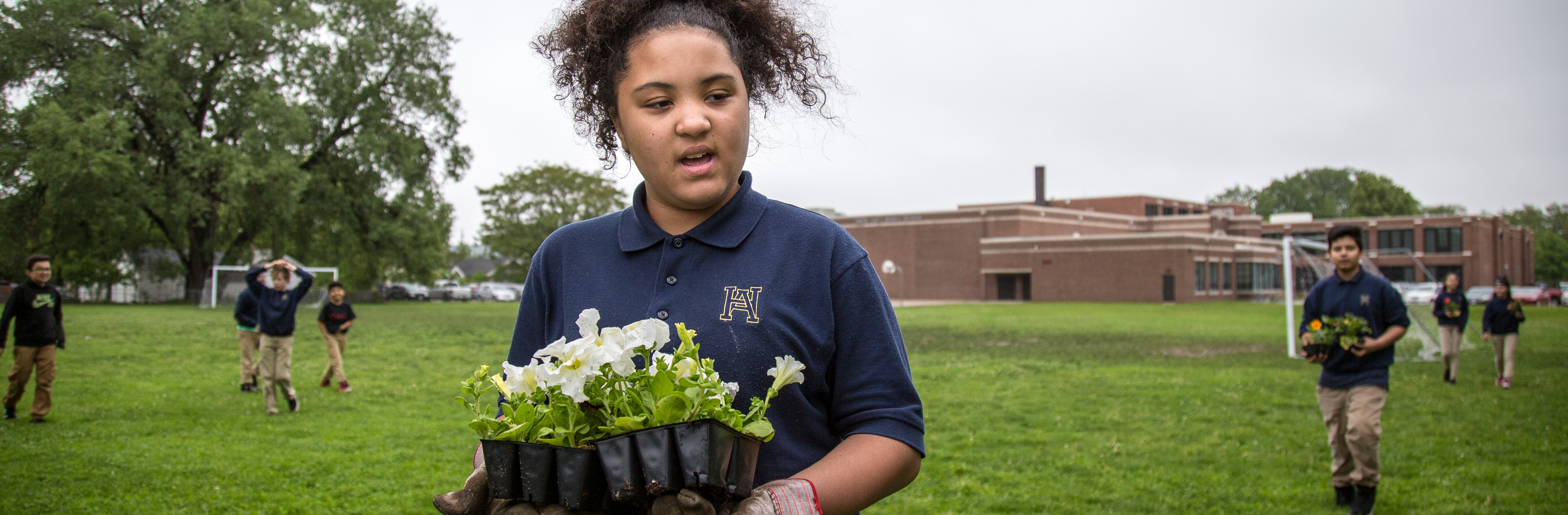 Hiatt Students Help School, Community at Service Day